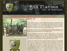 Tablet Screenshot of 5thplatoon.org